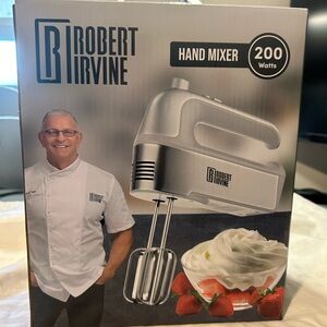 New in Box Robert Irvine 5 Speed Hand Mixer, 200 Watts